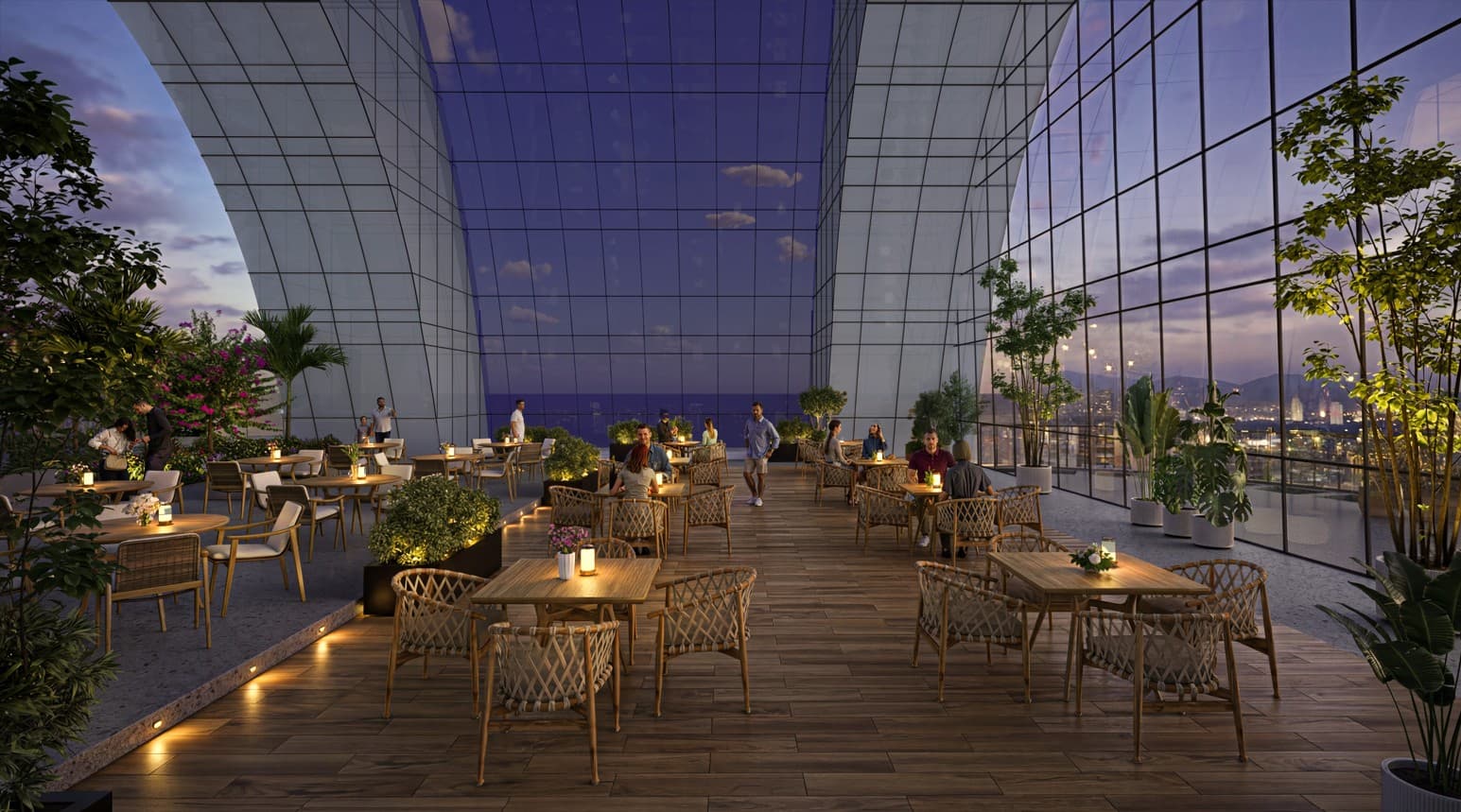 Rooftop Gourmet with Panoramic Views